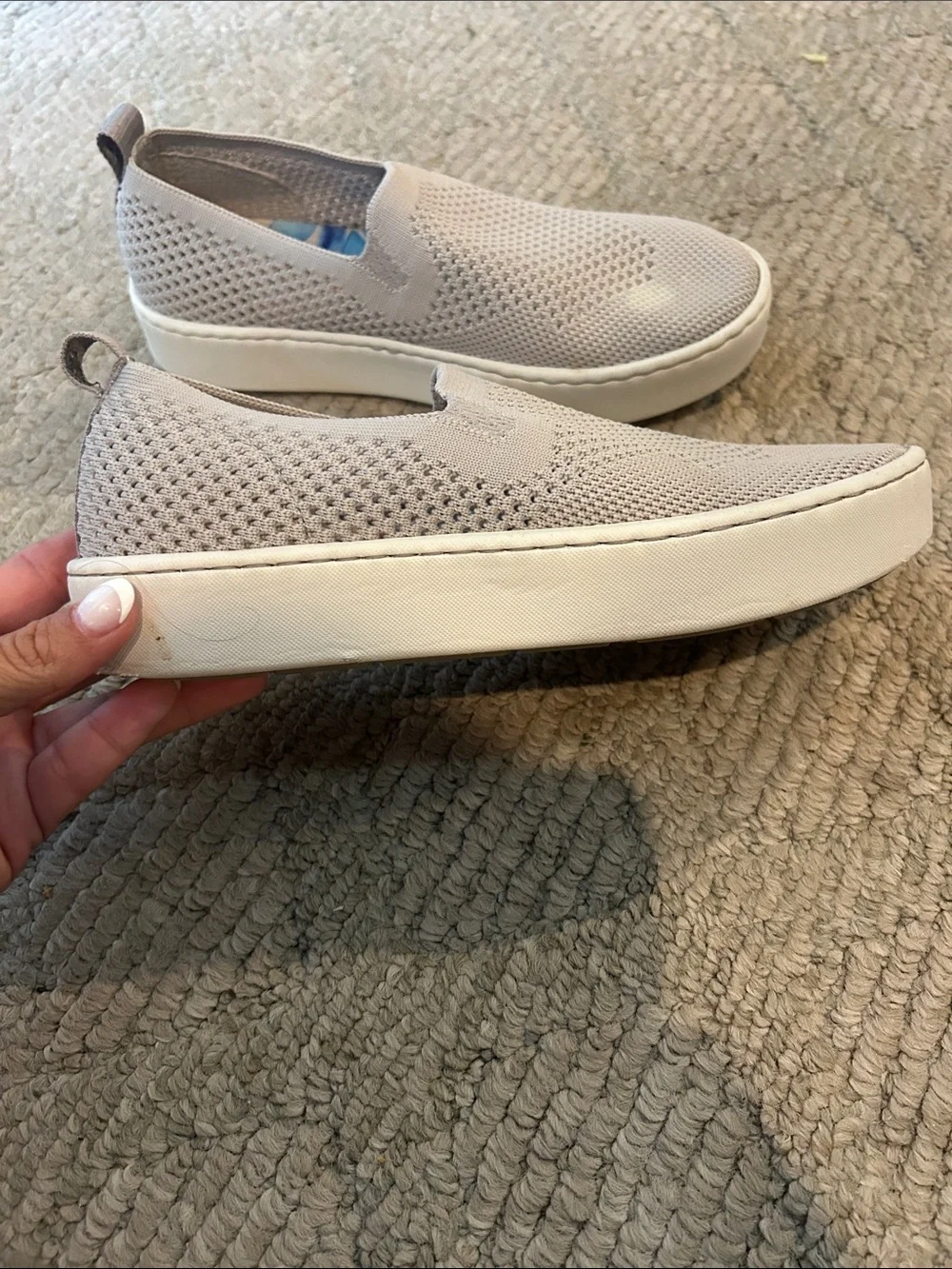 Born Knit Slip-On Sneakers in Light Gray - Picture 2 of 11